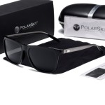 Okulary przeciwsłoneczne aluminiowe UV400 PolarSky w zestawie