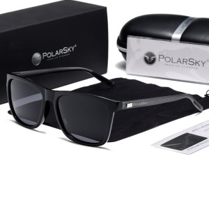 Okulary przeciwsłoneczne aluminiowe UV400 PolarSky w zestawie