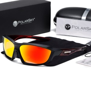 Okulary sportowe PREMIUM POLARIZED rower PolarSky w zestawie