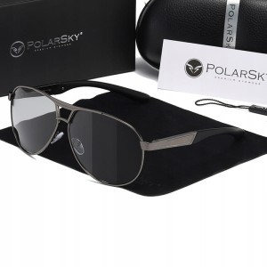 Okulary z polaryzacją fotochrom aviator PolarSky